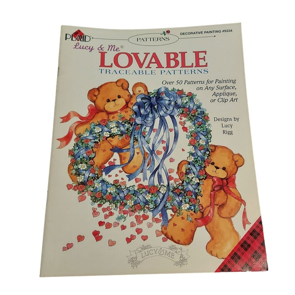 1997 Plaid Lucy & Me Lovable Traceable Patterns Decorative Painting #9334